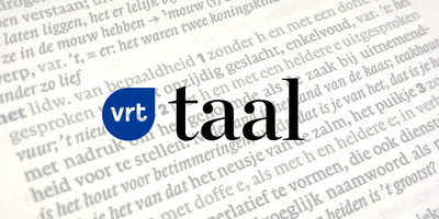 VRT Taal banner