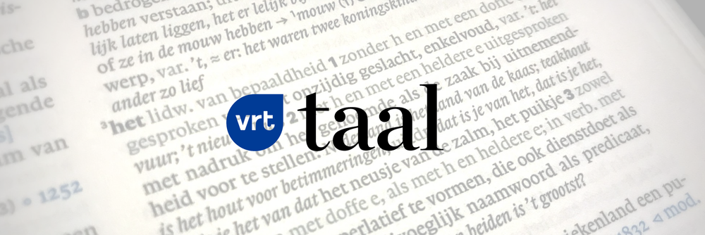 VRT Taal banner